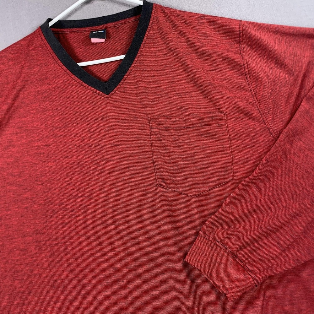 Stone Creek Pullover Shirt Mens 3XL Long‎ Sleeve Pocket Polyester Casual Stretch
